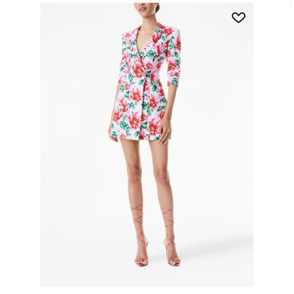 Alice Olivia Latoya Floral Mini Blazer Dress size 0
